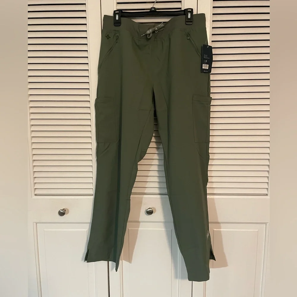 NWT Med Couture Insight Women's 4-Pocket Zipper Cargo Pocket Scrub Pants - Picture 7 of 11